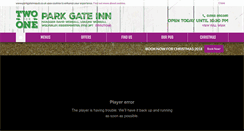 Desktop Screenshot of parkgateinnpub.co.uk