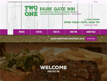 Tablet Screenshot of parkgateinnpub.co.uk